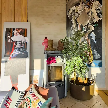 Colourful With Panorama Near Sejer Bay Casa de Férias