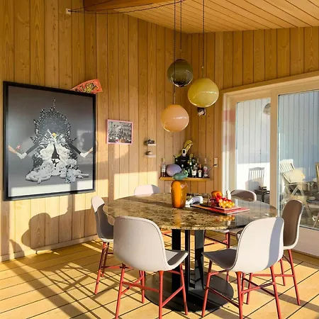 Casa de Férias Colourful With Panorama Near Sejer Bay *