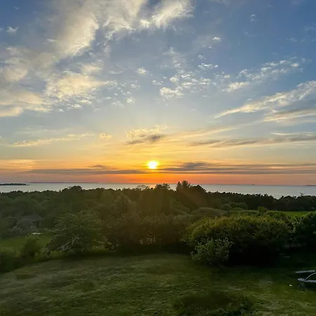 Colourful With Panorama Near Sejer Bay Casa de Férias Fårevejle