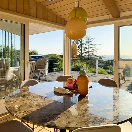 Colourful With Panorama Near Sejer Bay Casa de Férias Fårevejle